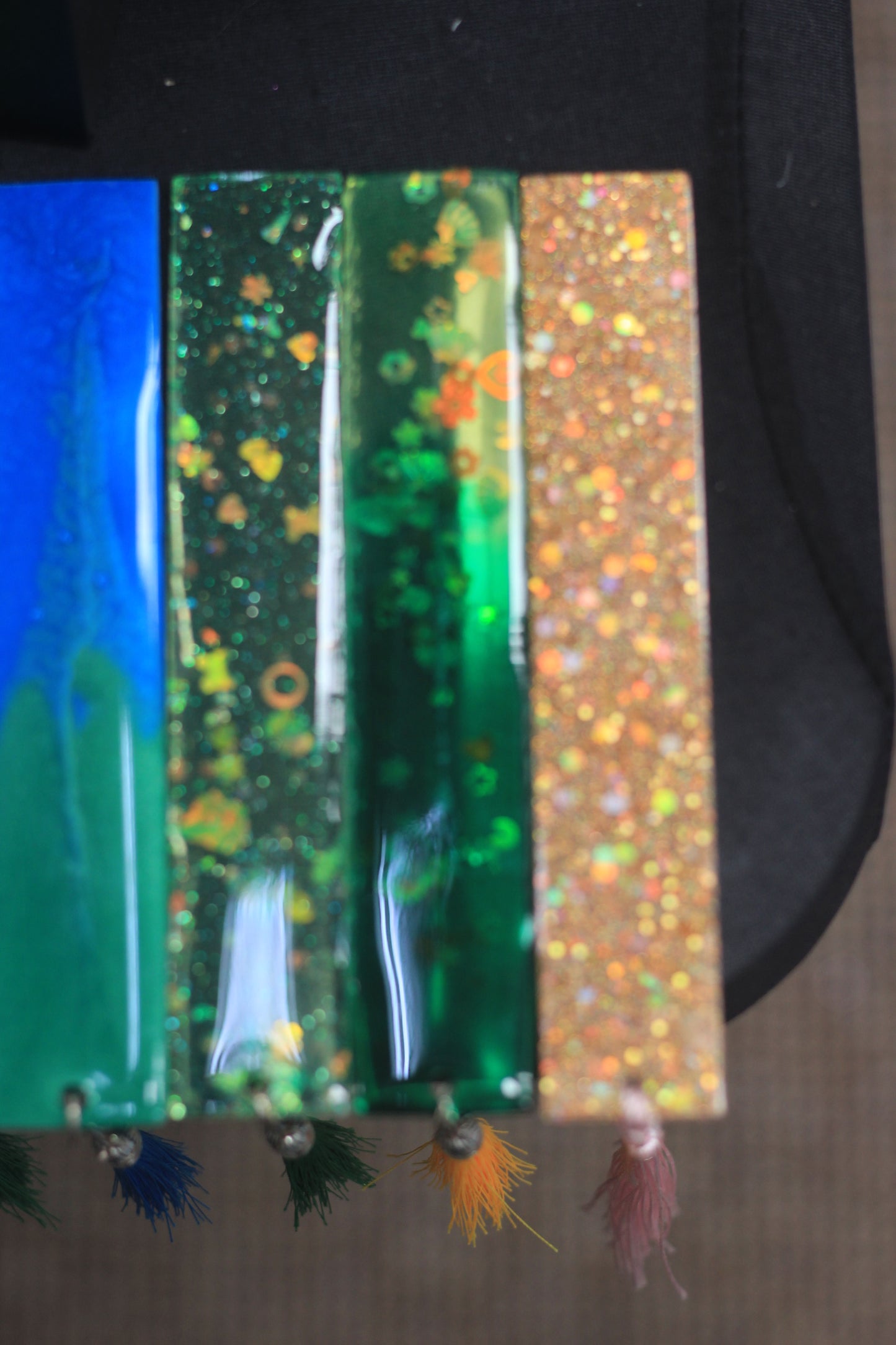 Hand made resin bookmarks